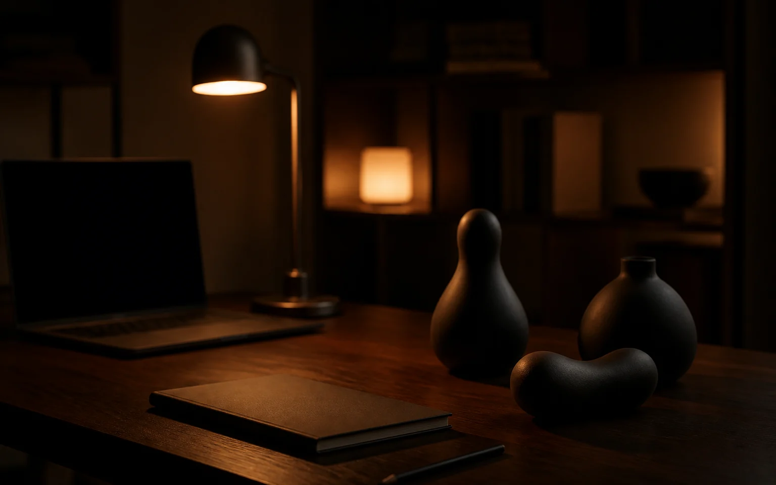 Quiet desk used for product evaluation
